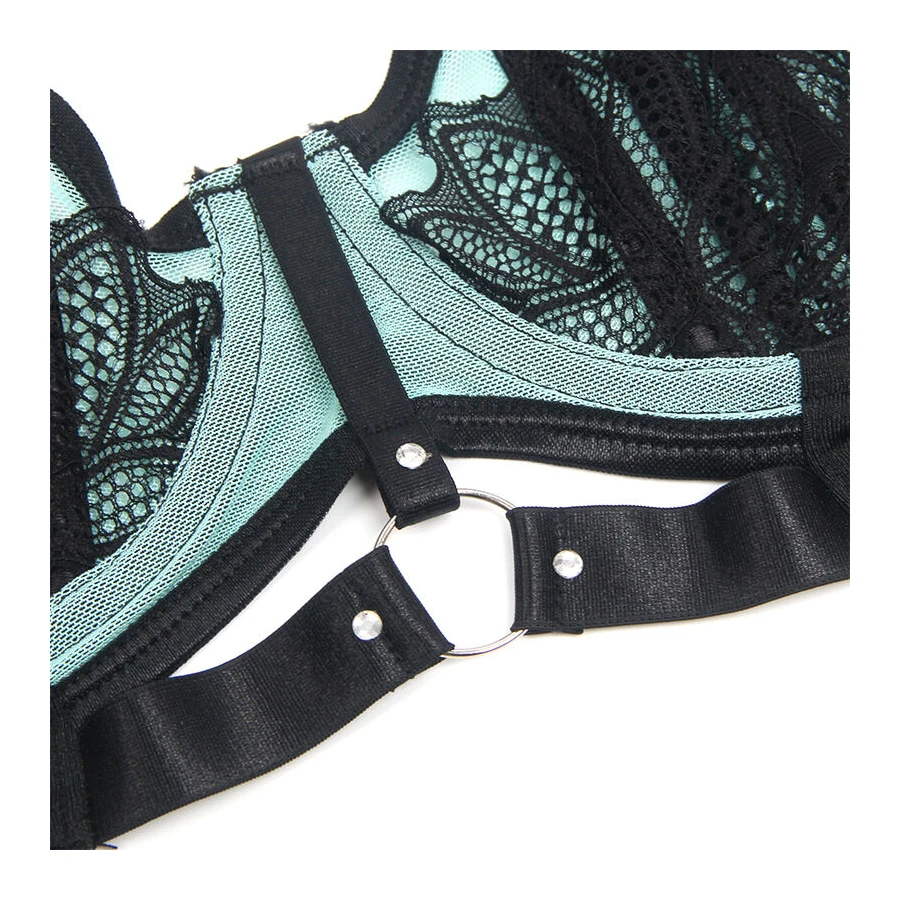 SUBBLIME - 955564 REGGISENO IN VERNICE VERDE CON CERNIERA IN RETE L/XL